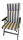 Hochlehner-Auflage ROYAL anthrazit stripes 120x50x4cm