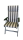 Hochlehner-Auflage ROYAL anthrazit stripes 124x50x4cm