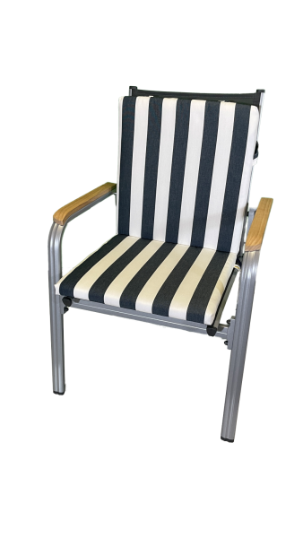 Niederlehner-Auflage LORD blau stripes 100x50x4cm