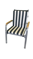 Niederlehner-Auflage LORD blau stripes 100x50x4cm