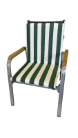 Niederlehner-Auflage LORD grün stripes 100x50x4cm