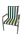 Niederlehner-Auflage LORD grün stripes 100x50x4cm