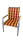 Niederlehner-Auflage OSLO rot stripes 100x50x4cm