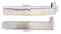 Armlehnen 2er Set für Kettler ROMA Mulltipositionssessel weiß 01438-000