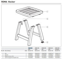 Bodenschoner 4er Set für Kettler ROMA Hocker...