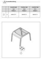 Bodenschoner 4er Set für Kettler FORMA II 0104703-0600 / 0104703-7600 / 0104703-7200