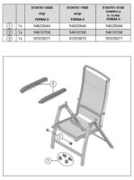 Armlehnen Set Kettler Multipositionssessel FORMA II 0104701-0600 / 0104701-0100