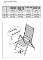 Bodenschoner 4er Set für Relax / Multipositionssessel Kettler CIRRUS 0100301 / 0100360 / 0100316 / 0100362