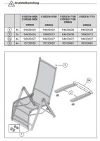 Bodenschoner 4er Set für Relax / Multipositionssessel Kettler CIRRUS 0100301 / 0100360 / 0100316 / 0100362