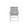 DIAMOND Multipositionssessel silber / hellgrau Teak
