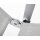 DIAMOND Multipositionssessel silber / hellgrau Teak