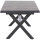 Sincro Ausziehtisch 160/200x90cm matt anthrazit / HPL titan Gestell Aluminium, HPL titan