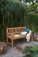 Gartenbank LIEBLINGSPLATZ aus Teakholz, 3 Sitzer