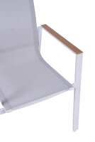 Stapelstuhl VENICE weiß, Aluminium / Polyester / Nonwood