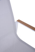 Stapelstuhl VENICE weiß, Aluminium / Polyester / Nonwood