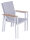 Stapelstuhl VENICE weiß, Aluminium / Polyester / Nonwood