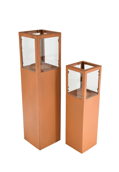 Kerzenständer VELA 2er-Set in Rost-Optik