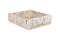 Deko-Ziegelform ALBUS, white washed, recyceltes Holz