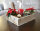 Deko-Ziegelform ALBUS, white washed, recyceltes Holz