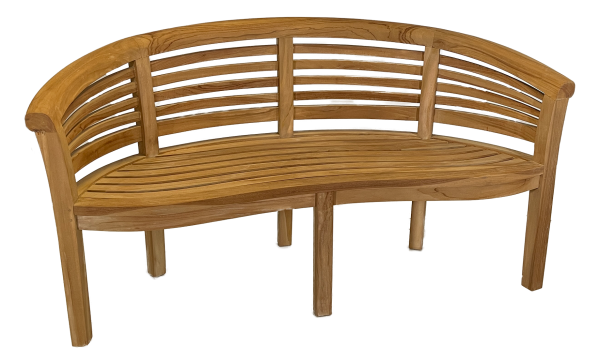 Teakholz Gartenbank ENGGANO WAVE