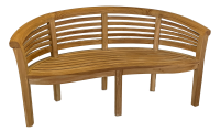 Teakholz Gartenbank ENGGANO WAVE