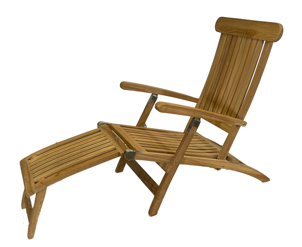 Teakholz Deckchair, verstellbar, Edelstahlbeschläge