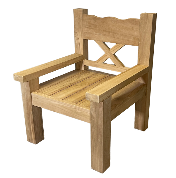 Teakholz Sessel JUMBO, Natural Teak