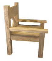 Teakholz Sessel JUMBO, Natural Teak