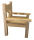 Teakholz Sessel JUMBO, Natural Teak