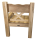 Teakholz Sessel JUMBO, Natural Teak