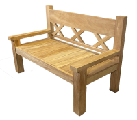 Teakholz Gartenbank JUMBO, Natural Teak