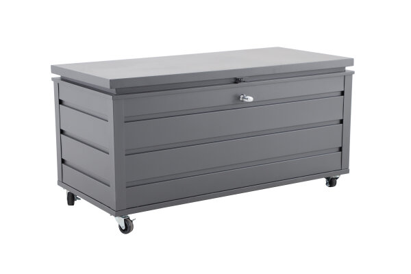 Kissen- / Aufbewahrungsbox MWH Odrio, Aluminium, grau matt