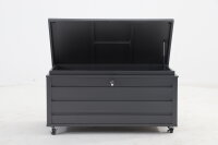 Kissen- / Aufbewahrungsbox MWH Odrio, Aluminium, grau matt
