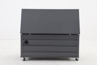 Kissen- / Aufbewahrungsbox MWH Odrio, Aluminium, grau matt