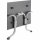 Klapptisch Polytec (HPL) 120x80cm Stahlgestell graphit / Tischplatte Polytec (HPL) Schiefer anthrazit