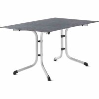 Klapptisch Polytec (HPL) 140x90cm Stahlgestell graphit /...