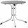 Klapptisch Polytec (HPL) Ø 85 cm Gestell aus Stahl in graphit, Tischplatte aus Polytec® in Beton hell