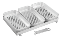 Edelstahl Grillpfanne + Schalen Set