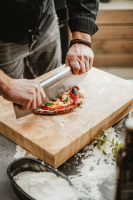 Pizzaschneider aus Edelstahl