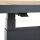 Talina Lift-Tisch 140cm x 85cm, Teak Gestell aus Aluminium in matt anthrazit, Tischplatte aus Teakholz in natur