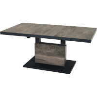 Talina Lift-Tisch 160cm x 90cm, wash-grey Gestell aus...