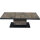 Talina Lift-Tisch 160cm x 90cm, wash-grey Gestell aus Aluminium in matt anthrazit, Tischplatte aus Keramik in washed grey