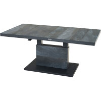 Talina Lift-Tisch 160cm x 90cm, wood-grey Gestell aus...