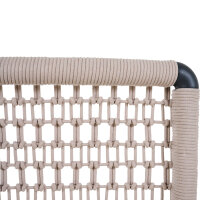 Cortina Move Sessel, natur Alu, Rope, Armlehnen Teak