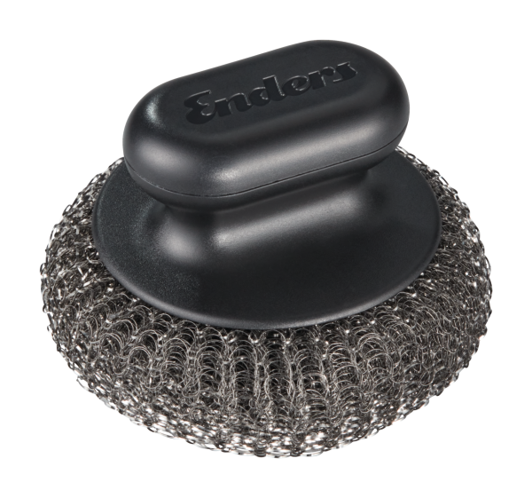 Grillbürste Rund mit Edelstahl-Mesh