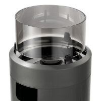 Terrassenfeuer NOVA LED L - black / silver 50mbar