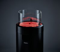 Terrassenfeuer NOVA LED L - black / silver 50mbar
