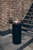 Terrassenfeuer NOVA LED L - black / silver 50mbar