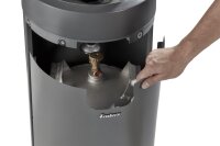Terrassenfeuer NOVA LED L - black / silver 50mbar