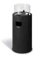 Terrassenfeuer NOVA LED M - black/ silver 50mbar